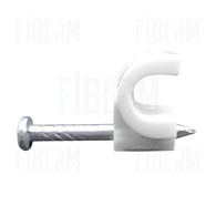 SCAME Cable Clamp with Nail FLOP - 3-4mm, 100 pieces, part number 830.30/3-4