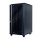 STARTLAN Free-Standing 19  Rack Cabinet 22U 800mm depth black with glass doors