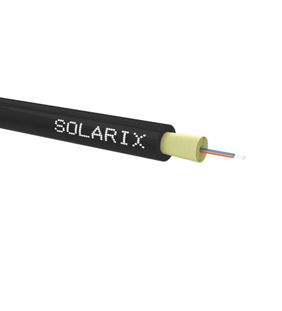 SOLARIX kabel światłowodowy DROP1000 12J średnica 3,8mm (pakowany w bębny 2km) SXKO-DROP-1-OS-LSOH