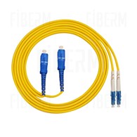 FIBERM GOLD patchcord SC/UPC-LC/UPC 3m Μονομόδου Duplex Ίνα G652D 2