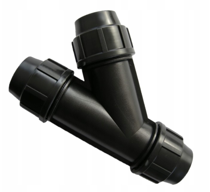 Trójnik do rury 40mm Y 45 stopni ,rozgałęzienie rurociągu HDPE
