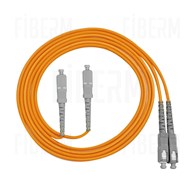 FIBERM GOLD Patchkabel SC/UPC-SC/UPC 30m Multi Mode Duplex Glasfaser OM2 3