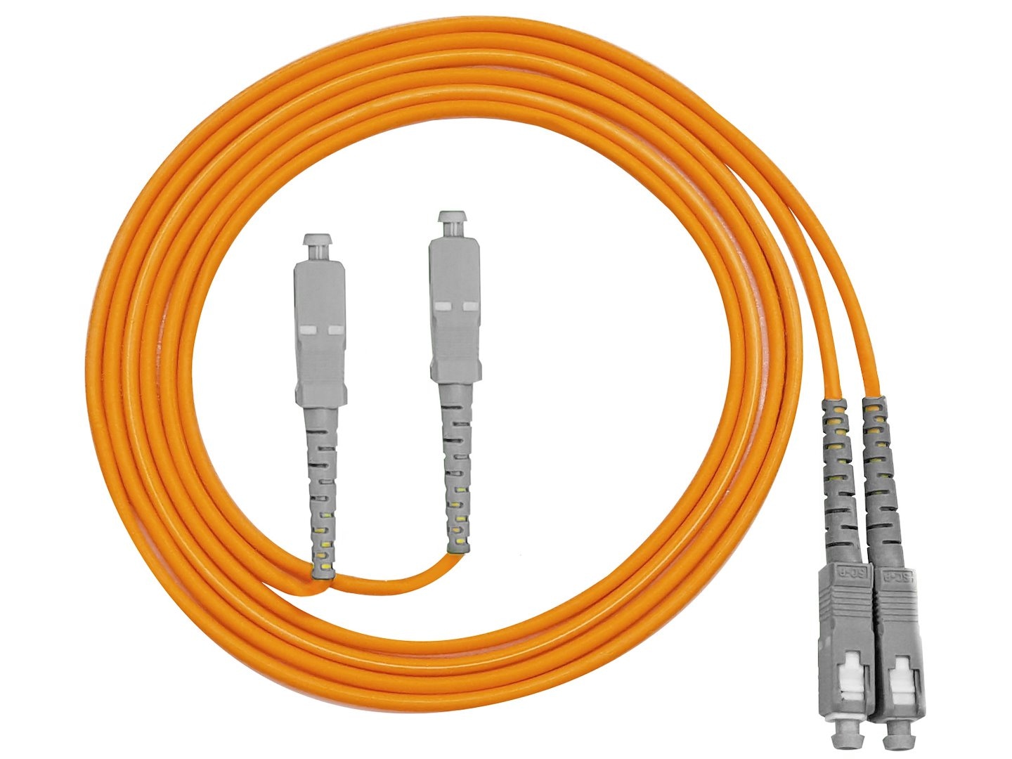 FIBERM GOLD Patchcord SC/UPC-SC/UPC 25m Multi Mode Duplex włókno OM2 3,0mm PVC