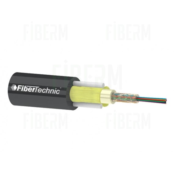 Kabel światłowodowy Fibertechnic ADSS Aramid Z-XOTKtcdD 12J 1,2kN SPAN80m
