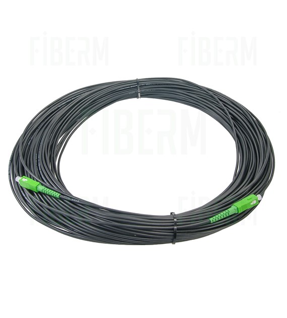 Cable de Fibra Óptica OPTIX 800N S-QOTKSdD 1J 140 metros, conectores SC/APC-SC/APC