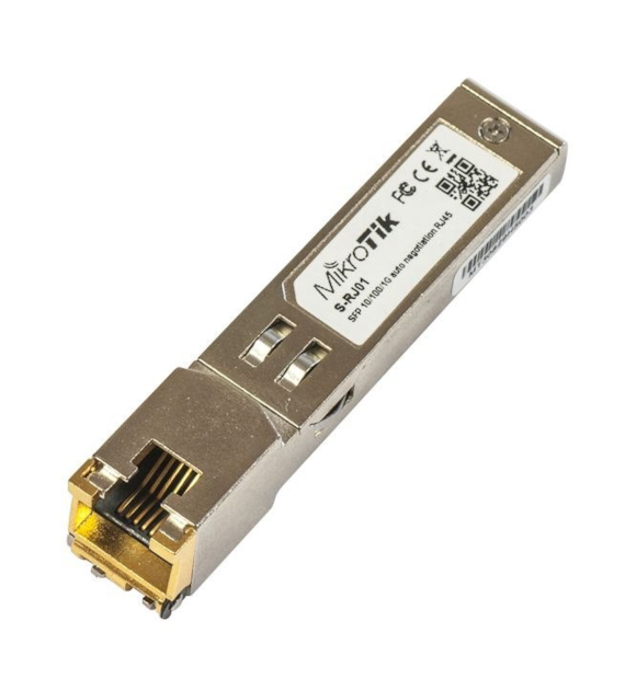 Mikrotik Wkładka SFP RJ45 10/100/1000Mbps S-RJ01