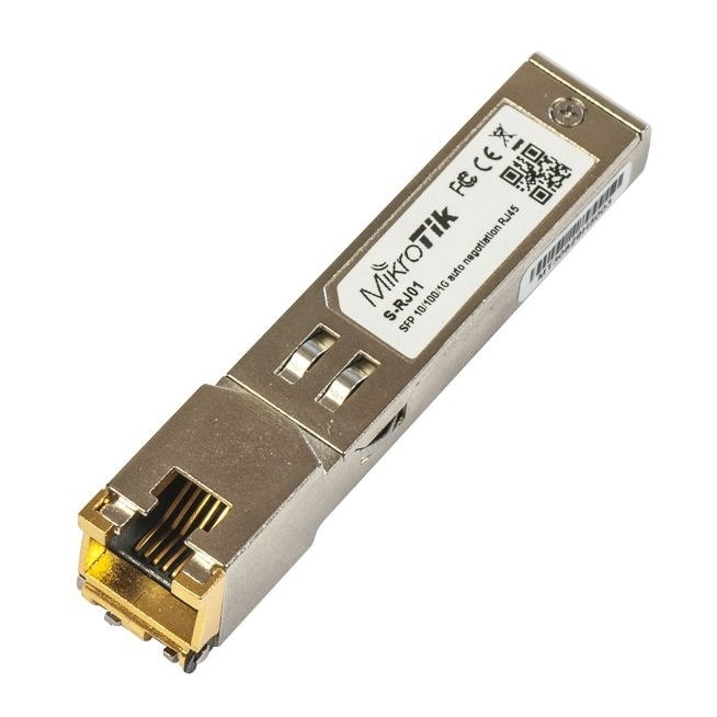 Mikrotik Wkładka SFP RJ45 10/100/1000Mbps S-RJ01
