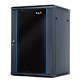 Gabinete de Pared/Suelo STARTLAN 18U 19  profundidad 600mm, negro, puerta de vidrio