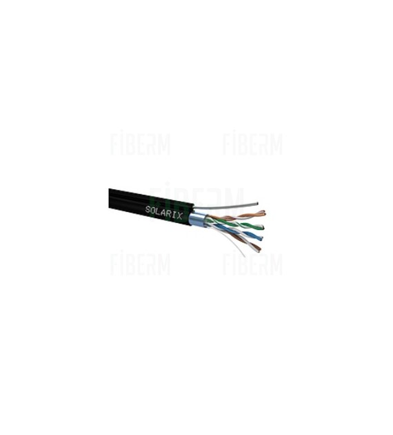 SOLARIX Outdoor selbsttragendes FTP CAT5E Kabel, 305m Rolle SXKD-5E-FTP-SAM