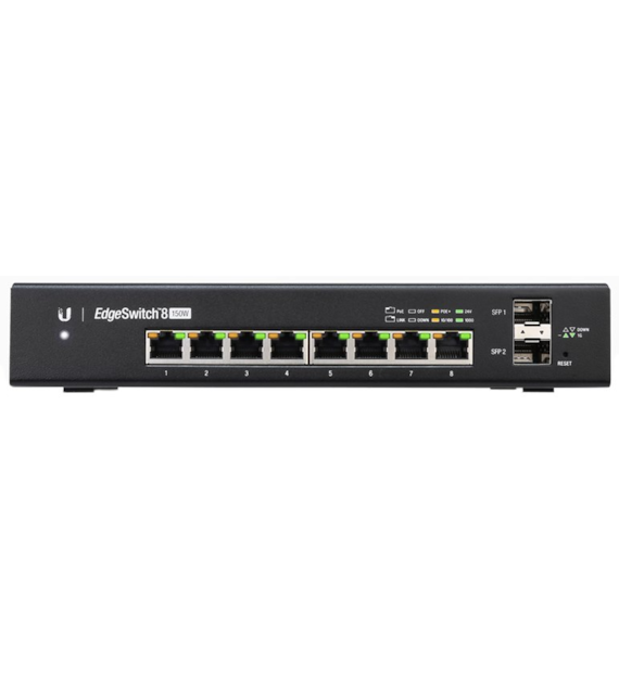 Ubiquiti EdgeSwitch ES-8-150W 8x GE, 2x SFP, PoE