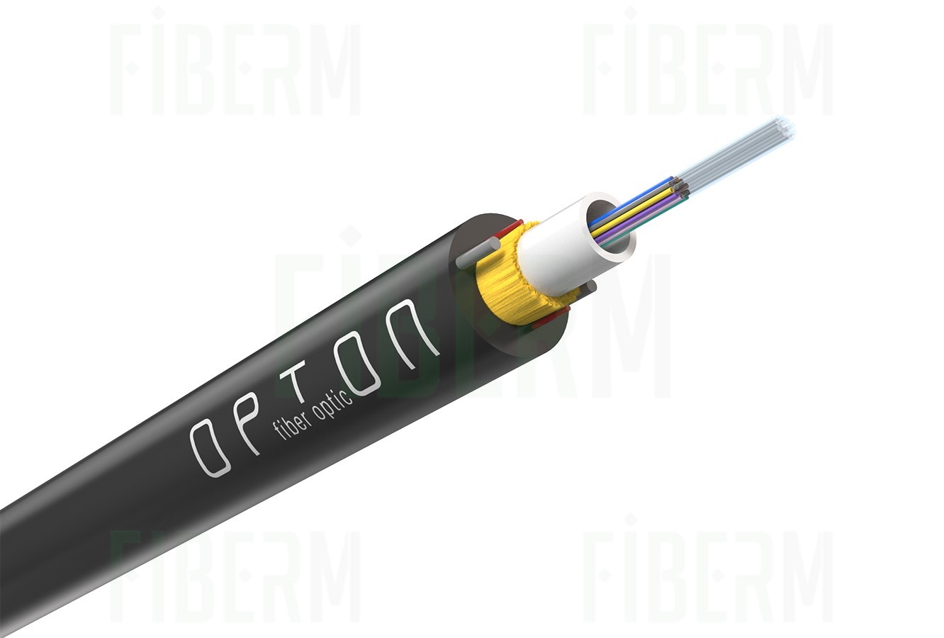 Opton Kabel światłowodowy ARAMID Z-XOTKtcdD 24J 0,6kN, jednotubowy, średnica 5,8mm