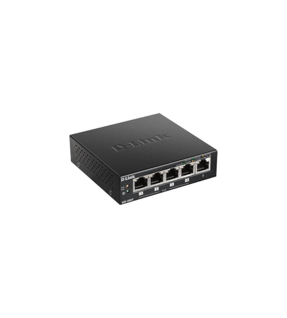 D-Link DGS-1005P 5xGbE (4xPoE+ 60W)