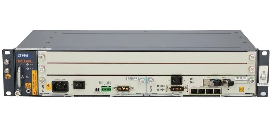 ZTE ZXA10 C320 OLT 1GE, Zasilanie DC, 1x SMXA/1, 1x GTGO B+