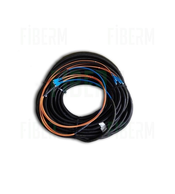 Patchcord FIBERM GOLD LC/UPC-LC/UPC 50m fibra monomodale duplex G652D