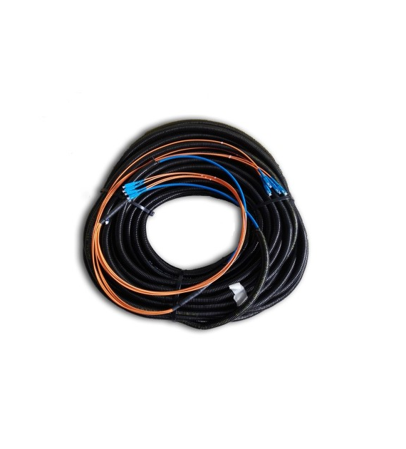 FIBERM GOLD patchcord LC/UPC-LC/UPC 50m Single Mode Duplex włókno G652D 2,0mm w peszlu