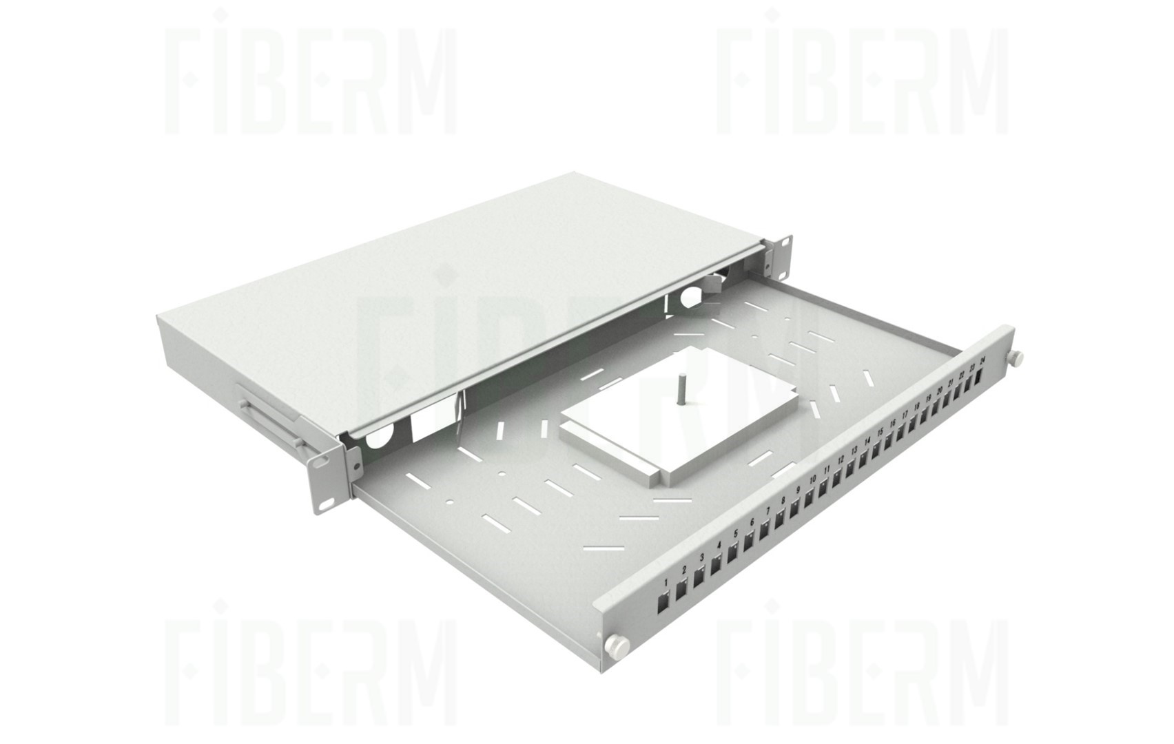 FIBERM Fiber Optic Switch Sliding 12 x SC Duplex Rack 19`