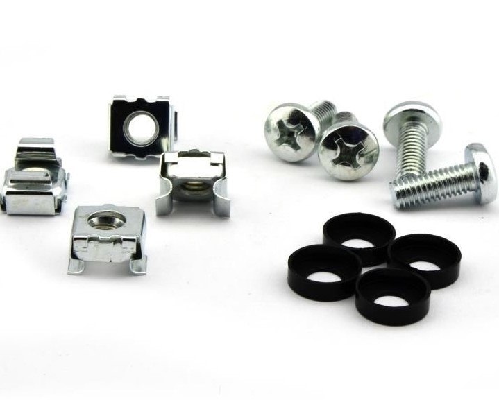 Śruba montażowa M6 do szafy rack 19'' - komplet 4 śrub