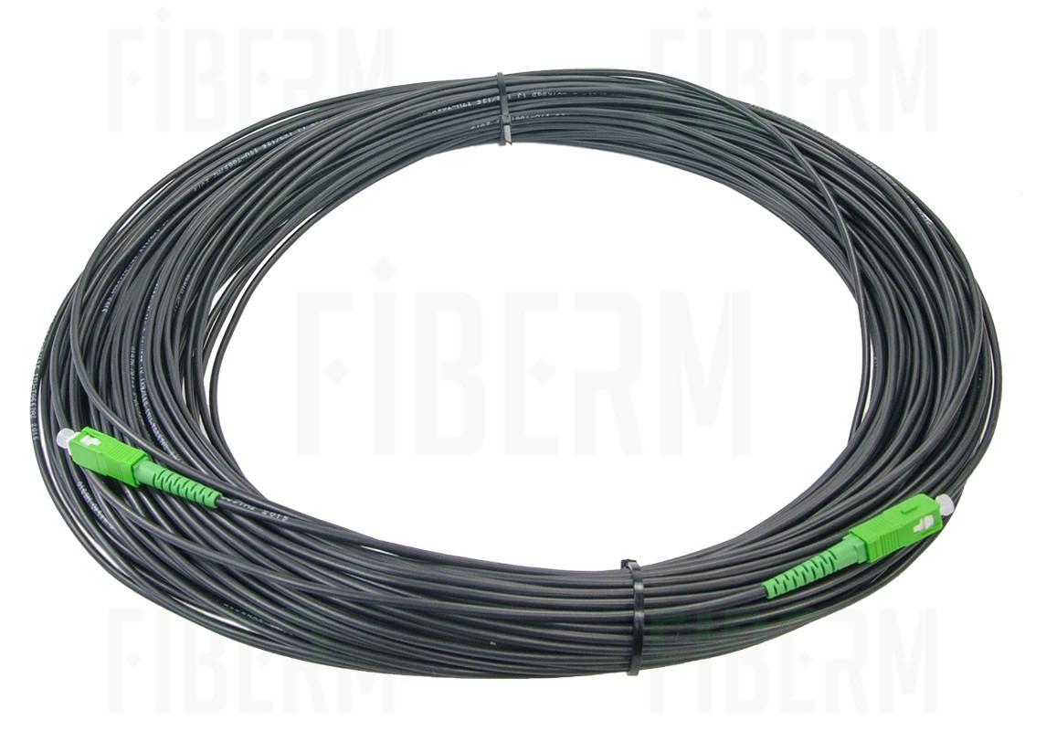 OPTIX Optical Fiber Cable 800N S-QOTKSdD 1J 100 meters, connectors SC/APC-SC/APC