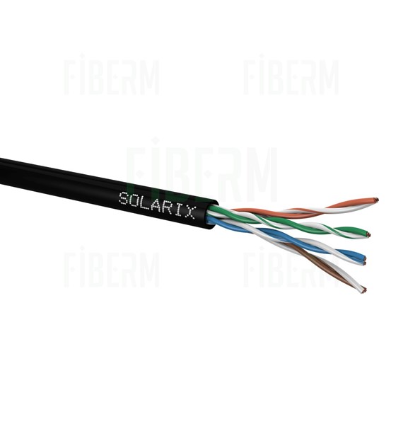 SOLARIX Vanjski UTP CAT5E Kabel za instalaciju 305 metara SXKD-5E-UTP-PE