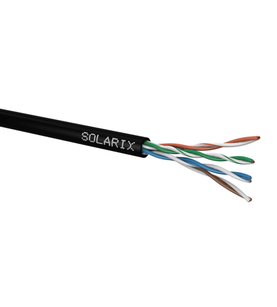 SOLARIX kabel instalacyjny zewnętrzny UTP CAT5E 305 metrów SXKD-5E-UTP-PE