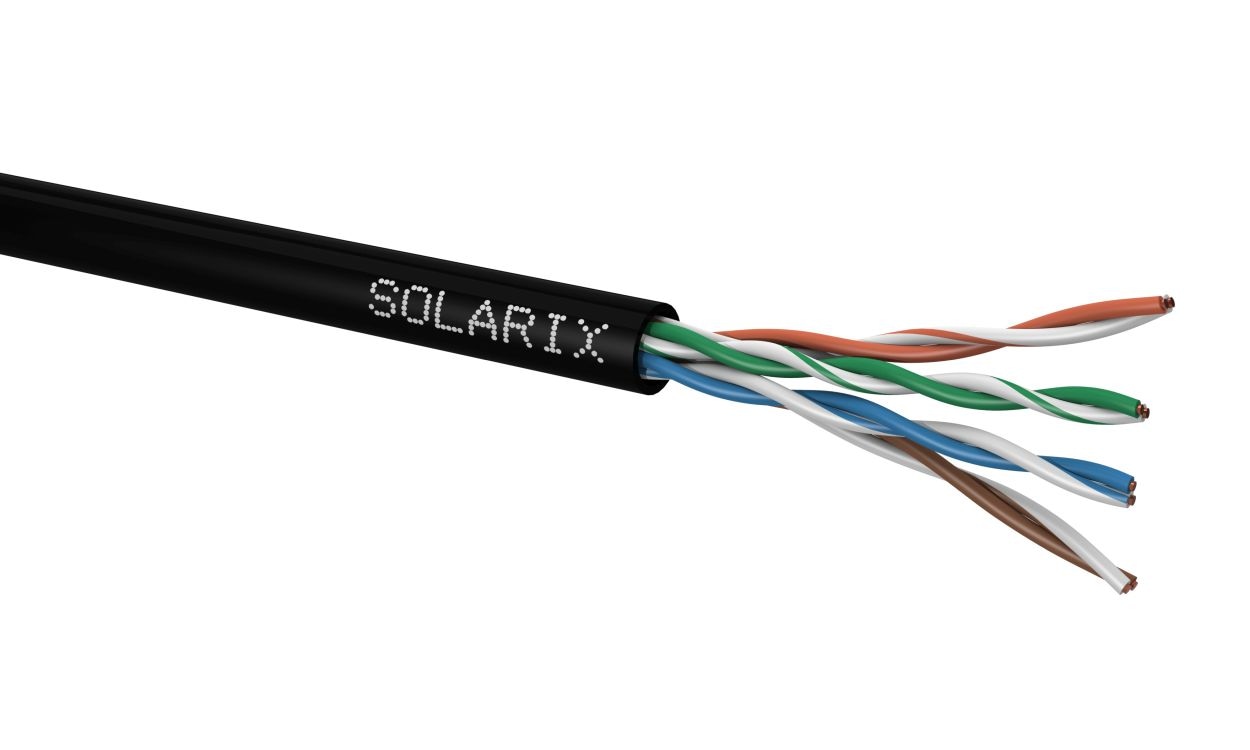 SOLARIX kabel instalacyjny zewnętrzny UTP CAT5E 305 metrów SXKD-5E-UTP-PE