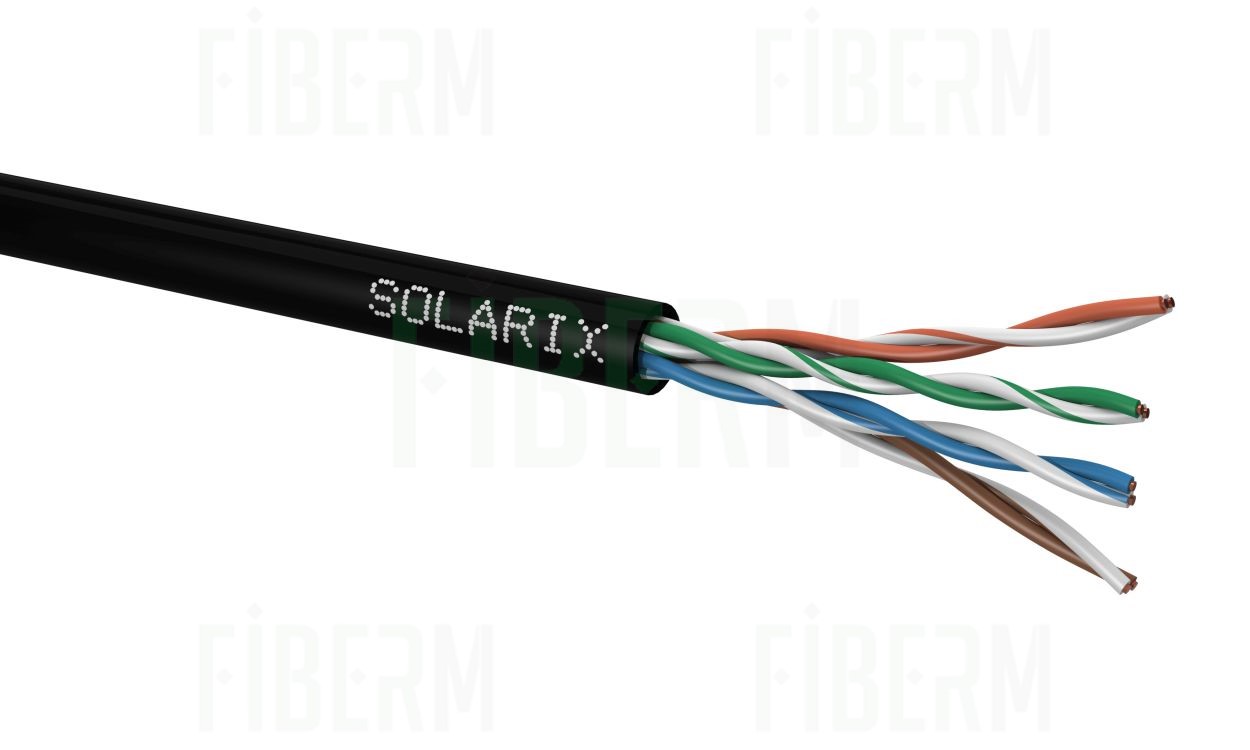 SOLARIX Venkovní instalační kabel UTP CAT5E 305 metrů SXKD-5E-UTP-PE
