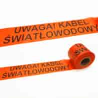 Ταινία Προειδοποίησης 100 μέτρα (κείμενο: Προσοχή Οπτική Ίνα)