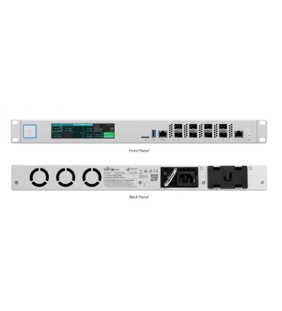 UBIQUITI UNIFI SECURITY GATEWAY USG-XG-8 8x 10Gbps SFP+, 1x 1Gbps RJ45, LCD Display