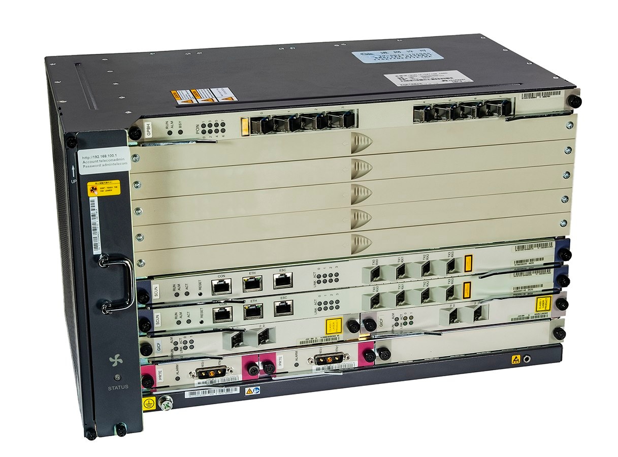 Huawei MA5683T OLT 10GE, Zasilanie DC, 2x SCUN, 2x X2CS, 2x PRTE