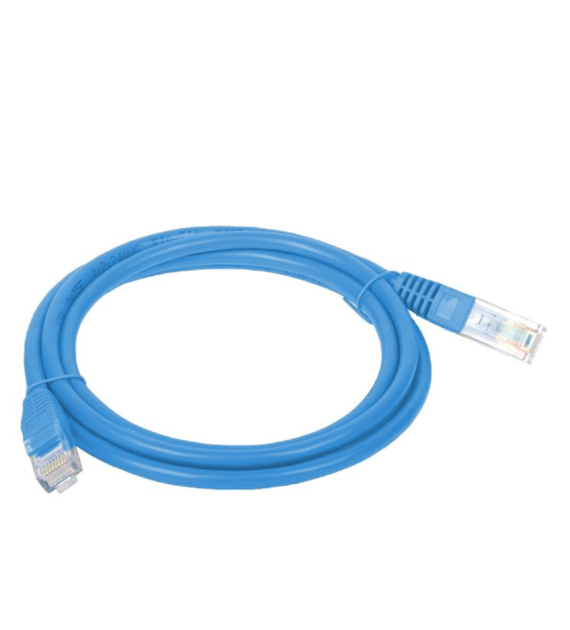 FIBERM Patchcord CAT5E 0,5M Niebieski