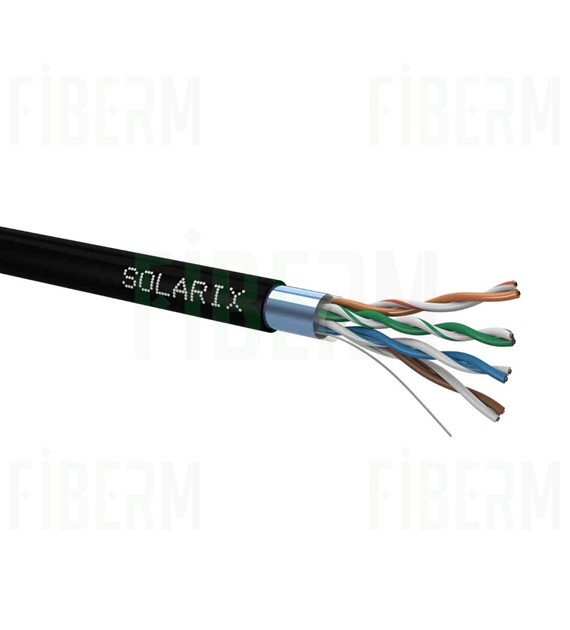 SOLARIX Venkovní FTP CAT5E Instalační kabel 305 metrů SXKD-5E-FTP-PE