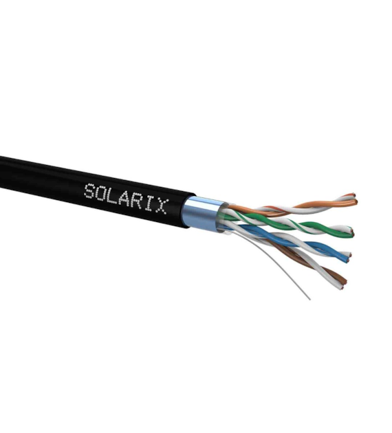 SOLARIX kabel instalacyjny zewnętrzny FTP CAT5E 305 metrów SXKD-5E-FTP-PE