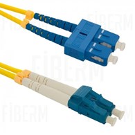 OPTO Patchkabel SC/UPC-LC/UPC 2m Single Mode Duplex Glasfaser G652D 3
