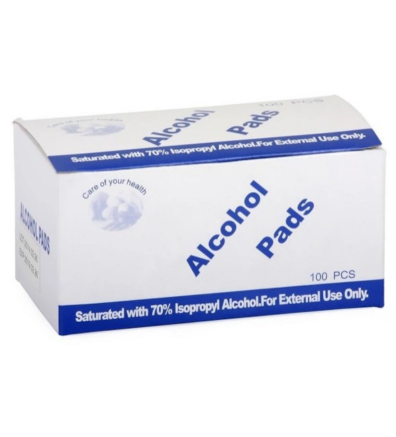Chusteczki nasączone alkoholem ALKO-PAD (opakowanie 100 sztuk)