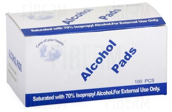 Chusteczki nasączone alkoholem ALKO-PAD (opakowanie 100 sztuk)