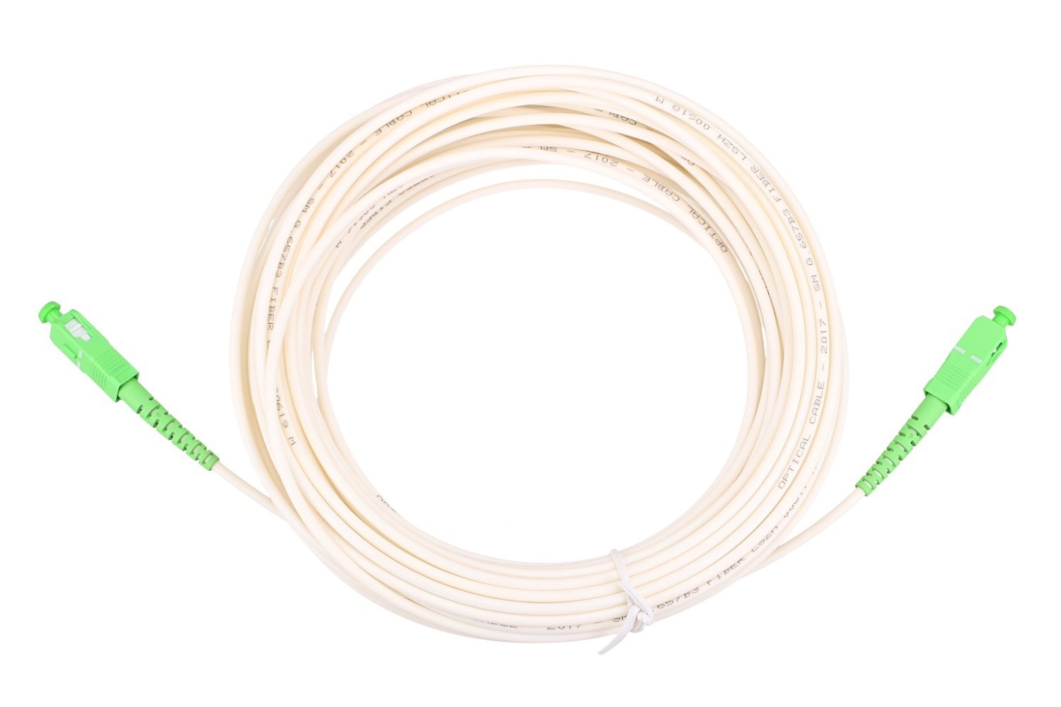 CONNLINK Patchcord SC/APC-SC/APC 25m Single Mode Simplex włókno G657B3 3,0mm WHITE
