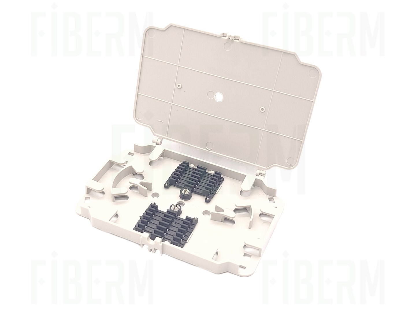 FIBERM Tray for 12 Fiber Splices Gray