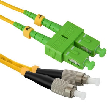 OPTO Patchcord FC/UPC-SC/APC 2M Single Mode Duplex włókno G652D