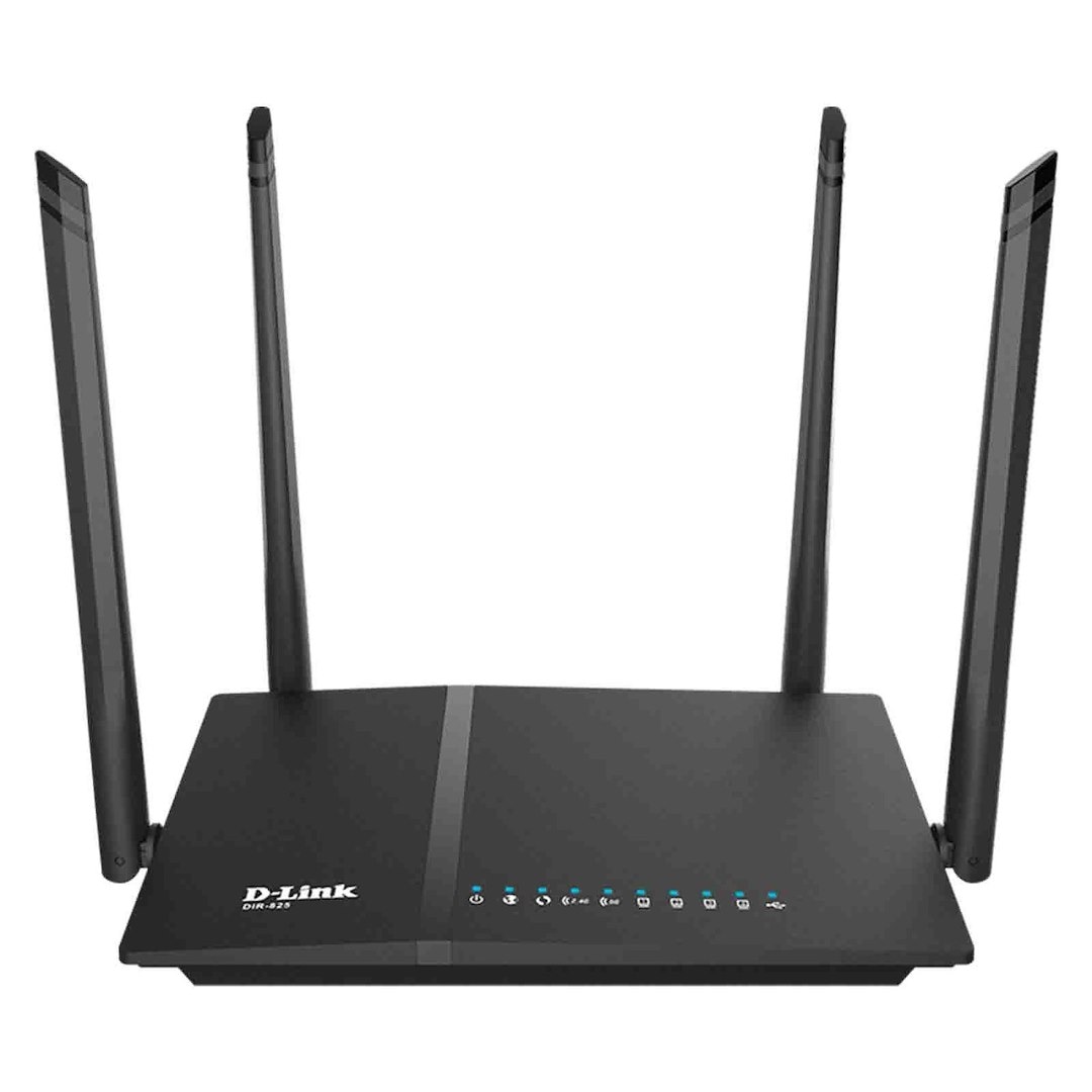 D-LINK DIR-825/EE Router WiFi AC1200 1x WAN 4x LAN 4x Antena Dual Band