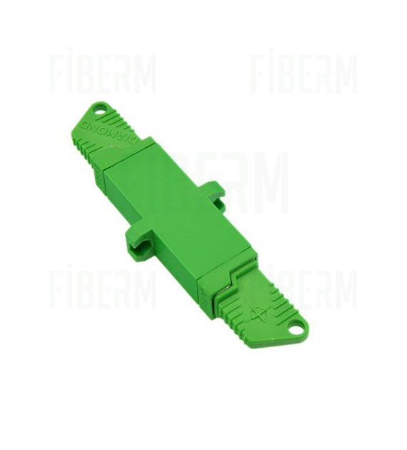 FIBERM E2000/APC Single Mode Simplex Adapter