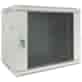 FIBERM Szafa RACK 19` wisząca 9U głębokość 600mm szara drzwi szklane