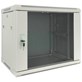 Gabinete de Rack Colgante de 19'' 9U 600mm de Profundidad Gris Puerta de Cristal