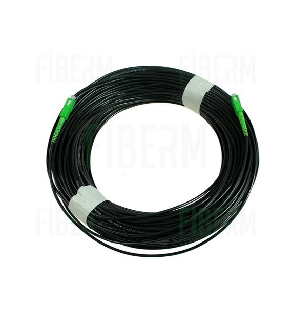 Cable de fibra óptica OPTIX 800N S-QOTKSdD de 1J de 50 metros, conectores SC/APC-SC/APC