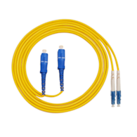 FIBERM Patchcord SC/UPC-LC/UPC 3m Single Mode Duplex włókno G652D 3,0mm PVC