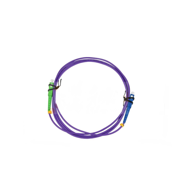 CONNLINK Patchcord SC/APC-SC/UPC 20m Single Mode Simplex włókno G657B3 3,0mm PURPLE