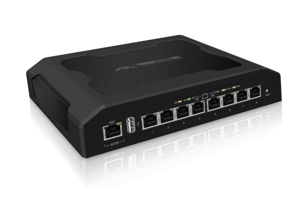 UBIQUITI TS-8-PRO TOUGHSwitch 8 portów Gigabit PoE, 150W