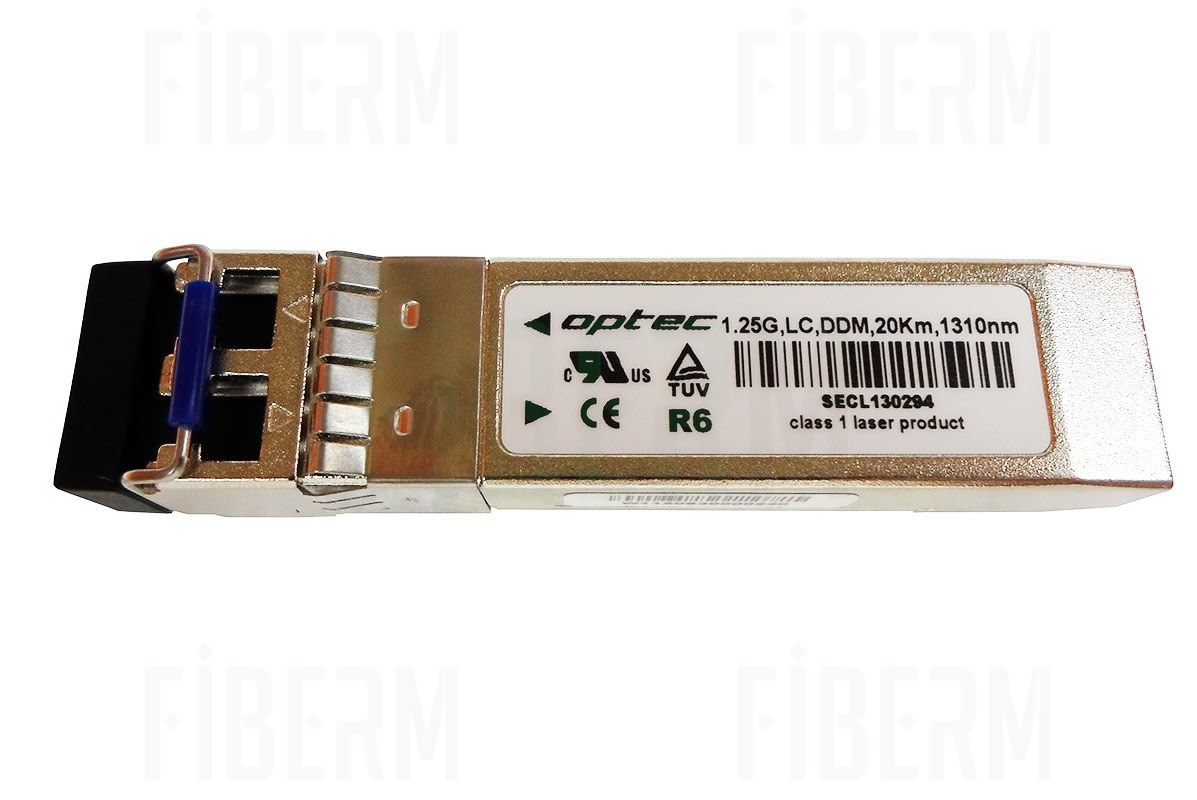 Modulo SFP OPTEC Dual LC 20km TX1310 DDM