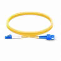 OPTO Patchcord SC/UPC-LC/UPC 15m Single Mode Duplex włókno G652D 3,0mm PVC