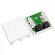 ipTIME gniazdko natynkowe  2 x RJ45 UTP CAT5E