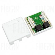 Presa superficiale ipTIME 2 x RJ45 UTP CAT5E